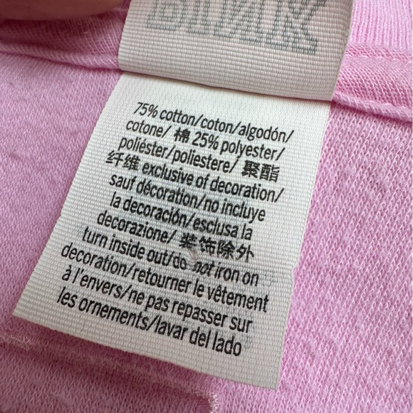 VS PINK • Bubblegum Pink Soft Terry Cloth Campus V-Neck Tee - Picture 7 of 14